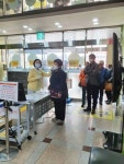 [포토] 목포한국병원, 내원자 전체 발열검사