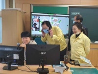 완도교육지원청-신우철 완도군수 ‘온라인 수업 학교 방문’ 지원 총력