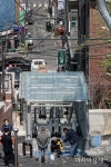[포토]공도(公道)에 설치된 에스컬레이터