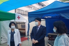 전주시의회 의장단, 덕진선별진료소 근무자 위문 격려