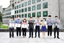 [포토]중랑구청 녹지광장 중랑구민광장 명칭공모 시상