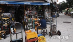 [포토] 코로나19 재확산 여파로 썰렁한 공구거리