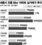 수도 이전 '꺼지지 않은 불씨'… 세종, 84㎡ 6억 미만 씨말랐다
