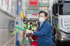 영등포구 영중로 보행환경 개선 1주년 대청소