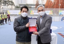 백군기 용인시장, 영덕레스피아 인라인하키장 개장식 참석