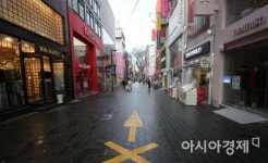 [포토] 인적 끊어진 명동 쇼핑거리