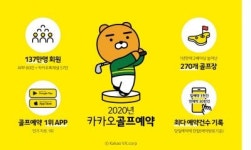 카카오 VX 골프예약 30만 건 돌파!