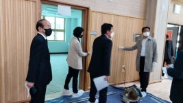 경남도의회, 거제 신설 용소초등학교 개교 점검