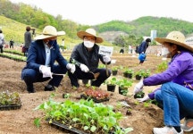 [포토]중랑구 신내동 중랑행복1농장 개장