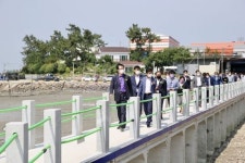 신안군, 최초 PC암거 공법으로 호안 도로 공사 준공