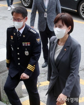 [포토] 경찰옴부즈만 홍보 행사 참석하는 전현희 권익위원장
