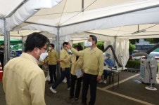 김희겸 재난안전본부장, 화성 방역·폭염현장 점검