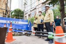 김선갑 광진구청장, 철거 공사 현장 안전 점검