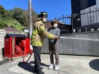 광주 남부소방서, 지역주민 대상 비상소화장치 사용법 교육