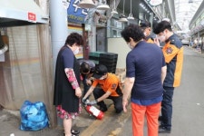광주 북부소방서, 전통시장 보이는 소화기 점검·정비