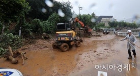 [포토] 기록적인 폭우에 신림로 산사태
