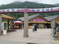[포토] 대목 활기 대신 긴장 … 태풍 전 을씨년스런 화개장터