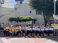 화순군, 화순성당 입구서 ‘교통안전 캠페인’ 전개