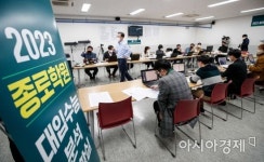 [포토]종로학원, 수능 문제 분석 상황실 운영