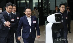 [포토] 스마트 빌딩 시연식 참석한 원희룡 장관