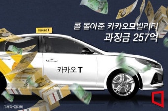 '은밀한 자사우대' 카카오모빌리티...공정위 257억 과징금(종합)