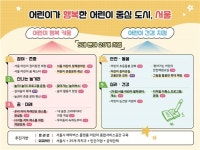 오세훈, 어린이 중심도시 서울 만든다