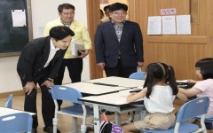 김대중 전남교육감 ‘행복도시락 학교’ 현장 점검