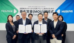 키트앨범 제작사 뮤즈라이브, 후지필름과 업무협약 체결