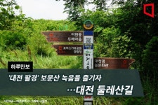 [하루만보]대전 팔경 보문산 녹음을 즐기자…대전 둘레산길