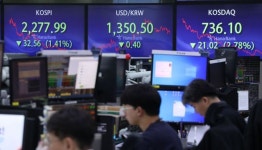 외국인·기관 매도에 코스피 하락… 이차전지株 급락 영향