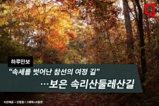 [하루만보] “속세를 벗어난 참선의 여정 길”…보은 속리산둘레산길