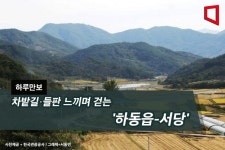 [하루만보] 차밭길·들판 느끼며 걷는 하동읍-서당