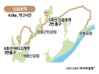 [하루만보]녹색 산책 공간이 가득한 신금호역