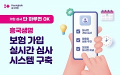 흥국생명, 보험 가입 실시간 심사 시스템 연말까지 구축