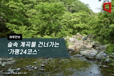 [하루만보]숲속 계곡물 건너가는 가평24코스