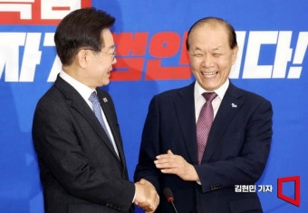[포토] 황우여 국민의힘 비대위원장, 이재명 민주당 대표 예방
