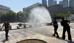 부산도시공사, 아르피나·해운대소방서 합동 소방훈련