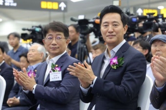 오세훈, 별내선 개통식서 