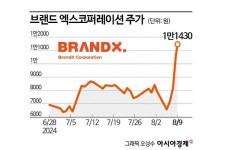 브랜드엑스코퍼레이션 깜짝 실적으로 시총 3000억 돌파