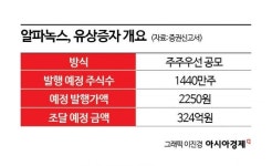 [증권신고서 읽는 기자]전체 주식의 2배 유증…알파녹스