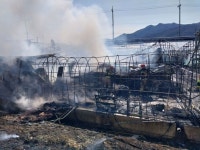 밀양 딸기농장 화재 … 1시간여 만에 진화