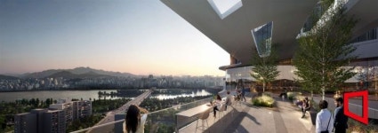 HDC현산, 용산 전면1구역 더 라인 330 확정 전 조합원 한강 조망