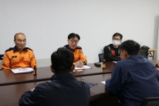 수원남부소방서, 인계동 농협은행 공사장 화재 안전점검