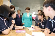 대구 대명중, 낡은 건물 철거→현대적 학급공간 탈바꿈…그린스마트스쿨 준공식