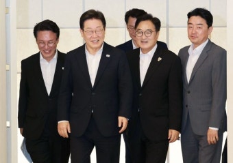 국회의장 만난 李대통령 