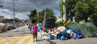 [르포] 5년 만에 또 침수…600㎜ 폭우 휩쓸고 간 용전마을