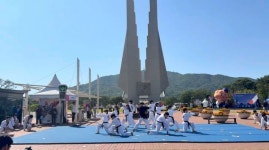 선문대 태권도 시범단, 아산·천안 대표 문화행사서 잇따라 표창