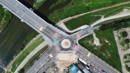 거창군, 시가지 차량 흐름 개선 회전교차로 사업 마무리