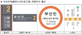 부산교통공사, 부산진역 역명부기 ‘부산진역(해양수산부·동구청)’으로 개정