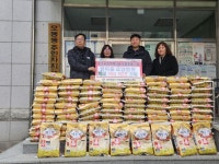 한마음 요양병원, 오동동행정복지센터에 어려운 이웃 위해 백미 100포 기탁